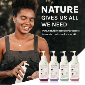 Nature by Canus easy pump application for shower routine