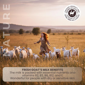 Nature by Canus Goat Milk Lotion packaging design emphasizing clean, ethical packaging