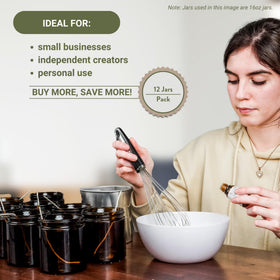 Nature Packaged amber jar 4oz travel use ideal for on the go beauty routines.