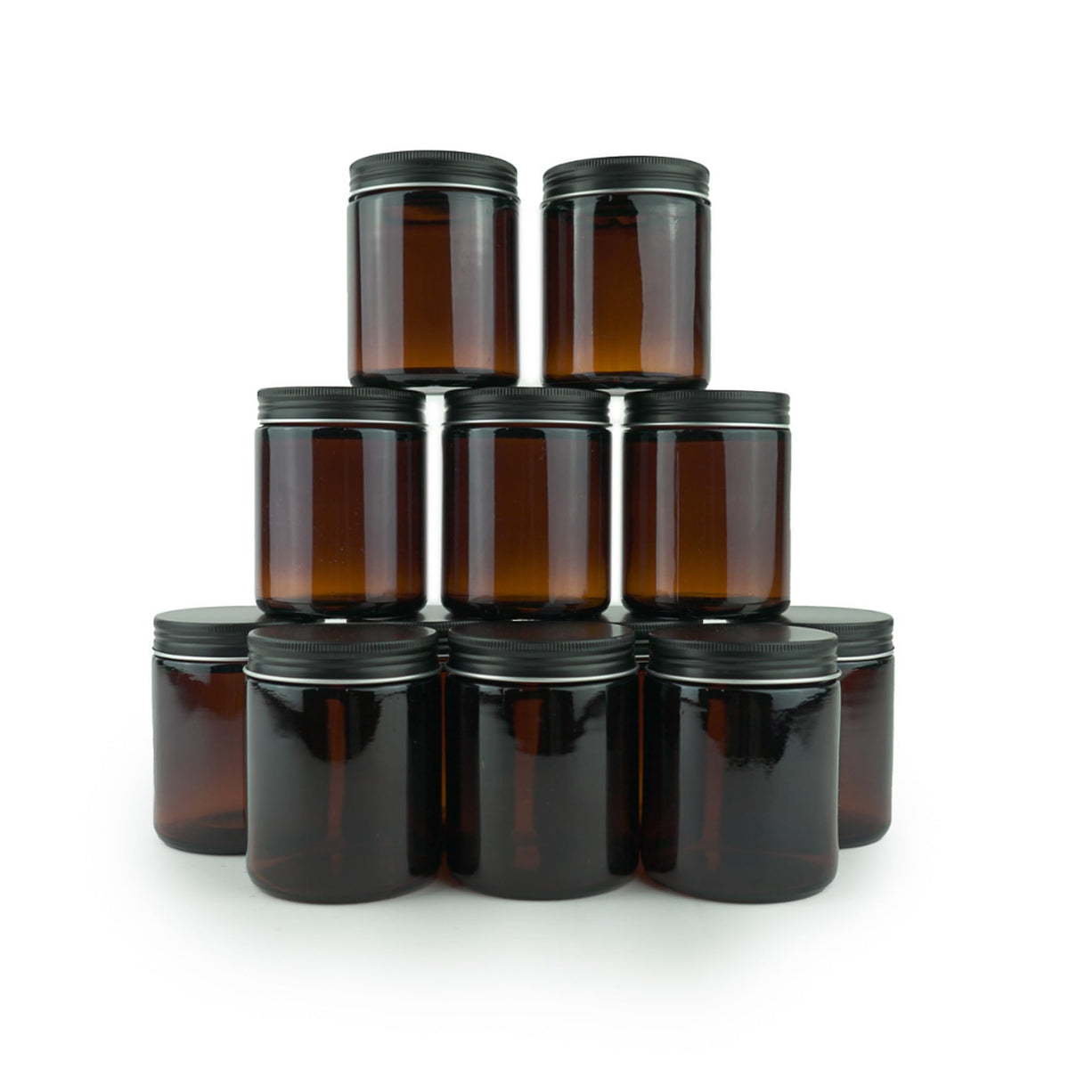 Nature Packaged 8oz amber glass jar for storing creams and serums