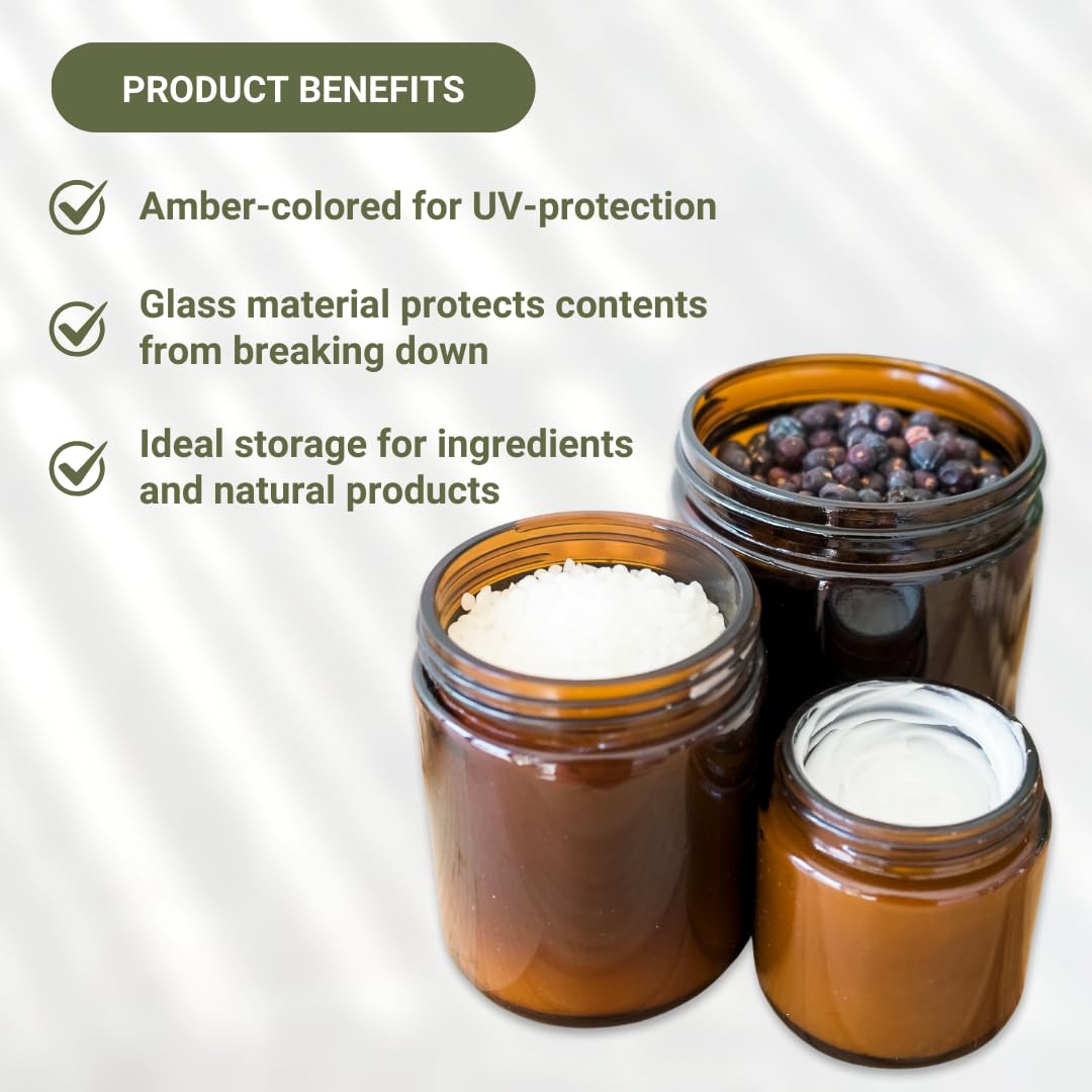 Nature Packaged jars with leak-proof lids prevent spills during travel.