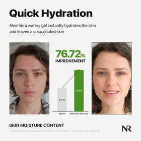 Nature Republic Aloe Vera Watery Gel absorbing quickly with non-sticky feel