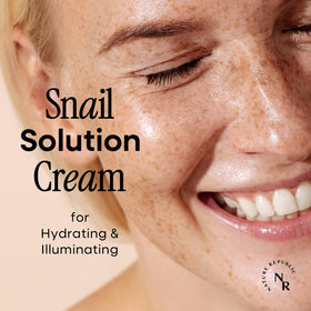 Nature Republic Snail Mucin Cream packaging close-up highlighting moisture