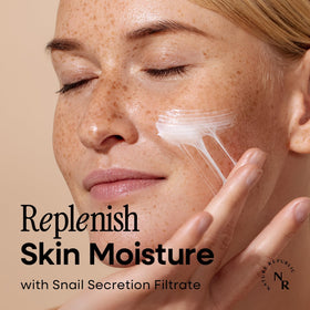 Nature Republic Snail Mucin Cream texture close-up ultra-light finish