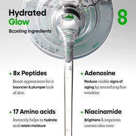 Nature Republic serum after-application glow shot showcases moisturized, refreshed skin.