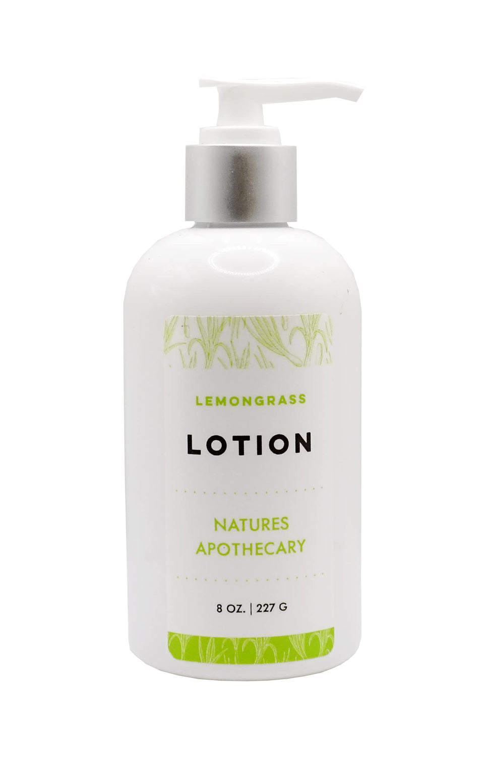 NATURE'S APOTHECARY Lemongrass Lotion bottle shows silky, fast-absorbing hydration.