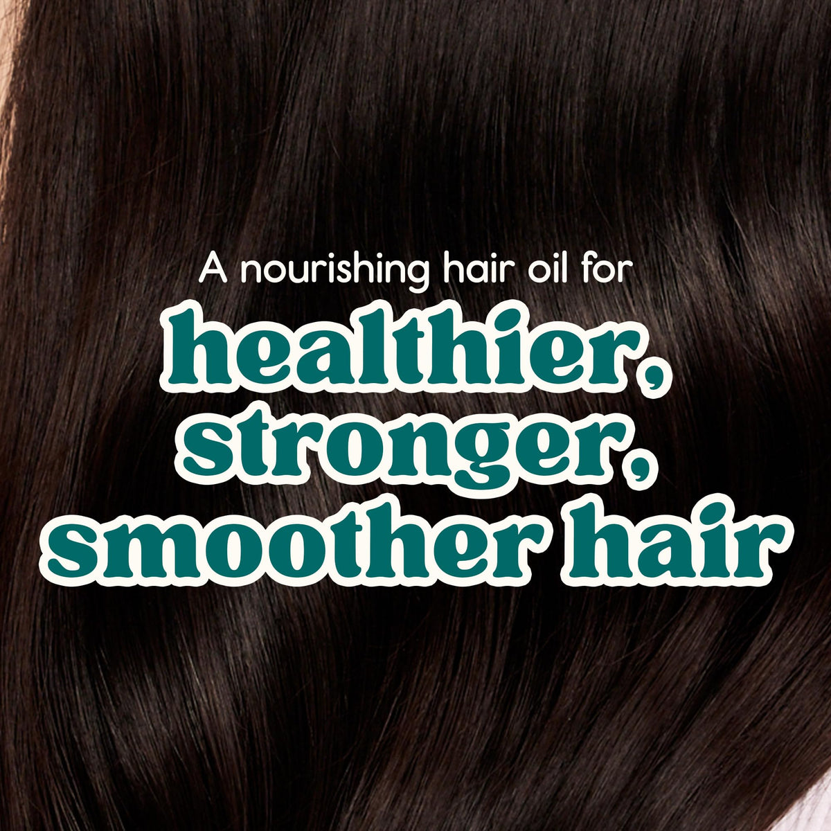 Nature Spell frizz-control and shine closeup on smooth strands