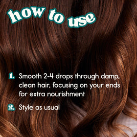 Nature Spell heat protectant use image showing protective styling prep