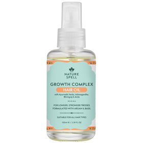 Nature Spell lightweight hair oil bottle pour for precise application and frizz control