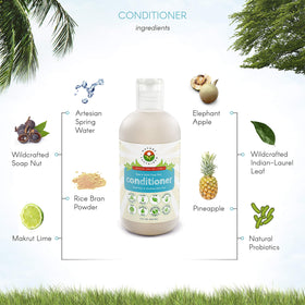 Nature Sustained conditioner being applied to hair for conditioning