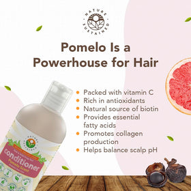 Nature Sustained conditioner tube highlights sulfate-free probiotic formula for gentle conditioning.