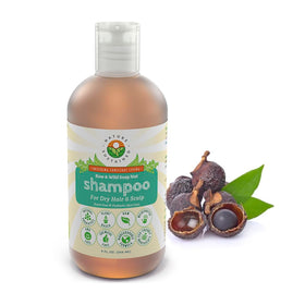 Nature Sustained shampoo bottle pour demonstrating hydration for dry hair