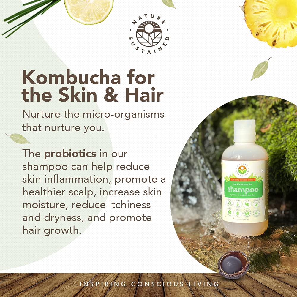 Foamy lather of Nature Sustained Organic Shampoo during wash
