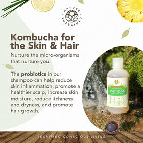 Foamy lather of Nature Sustained Organic Shampoo during wash