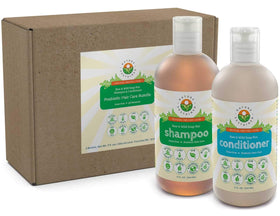 Nature Sustained probiotic bottle label highlights plant-powered formula for skin and hair.