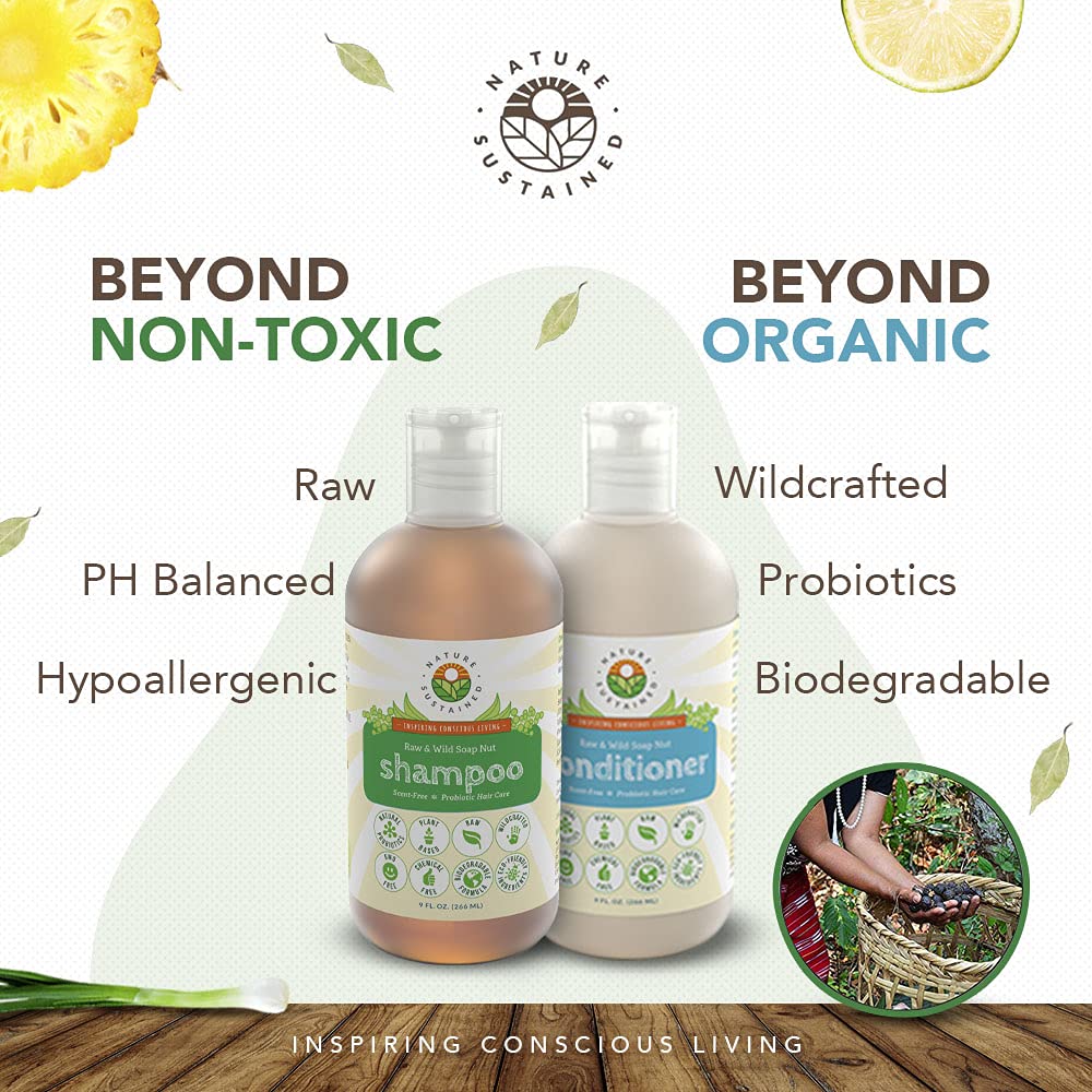 Close-up of Nature Sustained probiotic ingredients in cleansing detail.