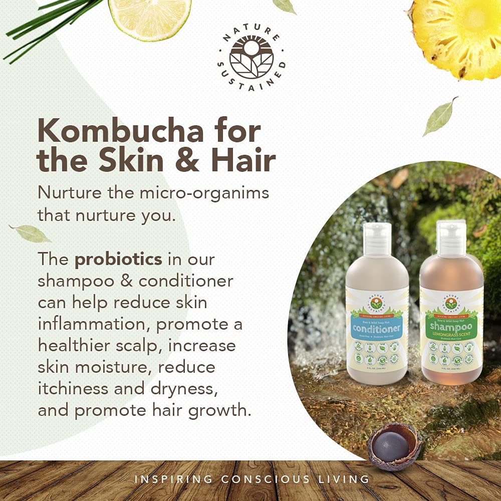 Nature Sustained Pure Conditioner front view showcases probiotic-infused care.