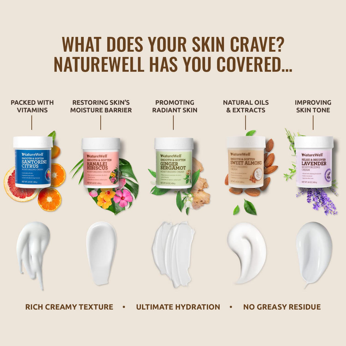 Nature Well Hanalei Hibiscus Cream on dresser suggests daily routine.