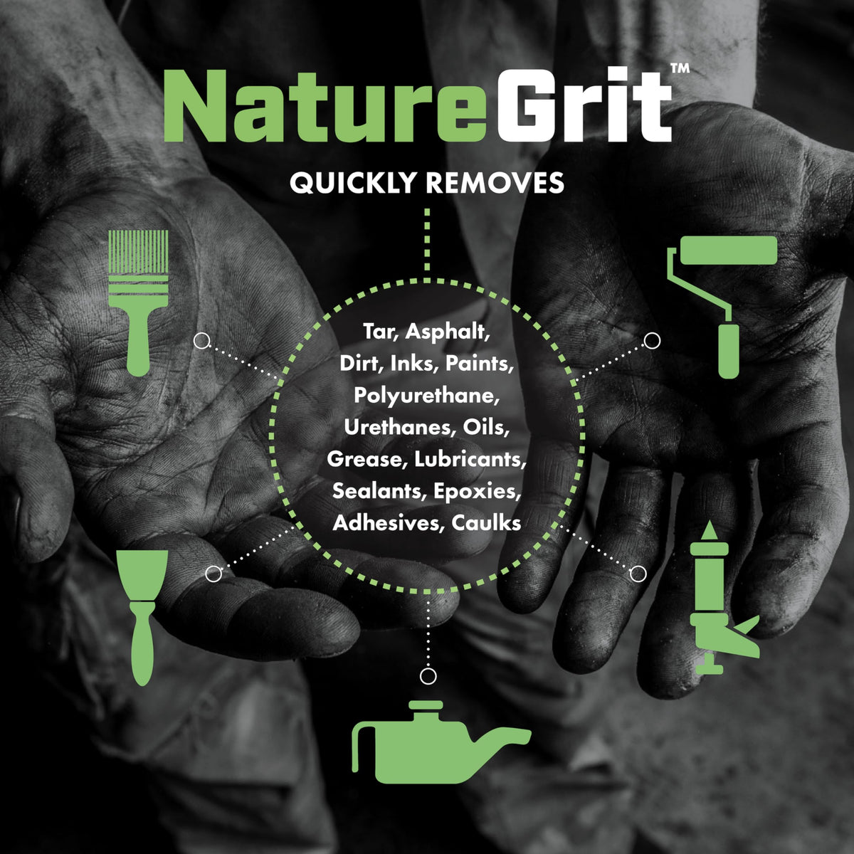 NatureGrit concentrated pump delivers potent cleaning with fewer drops.