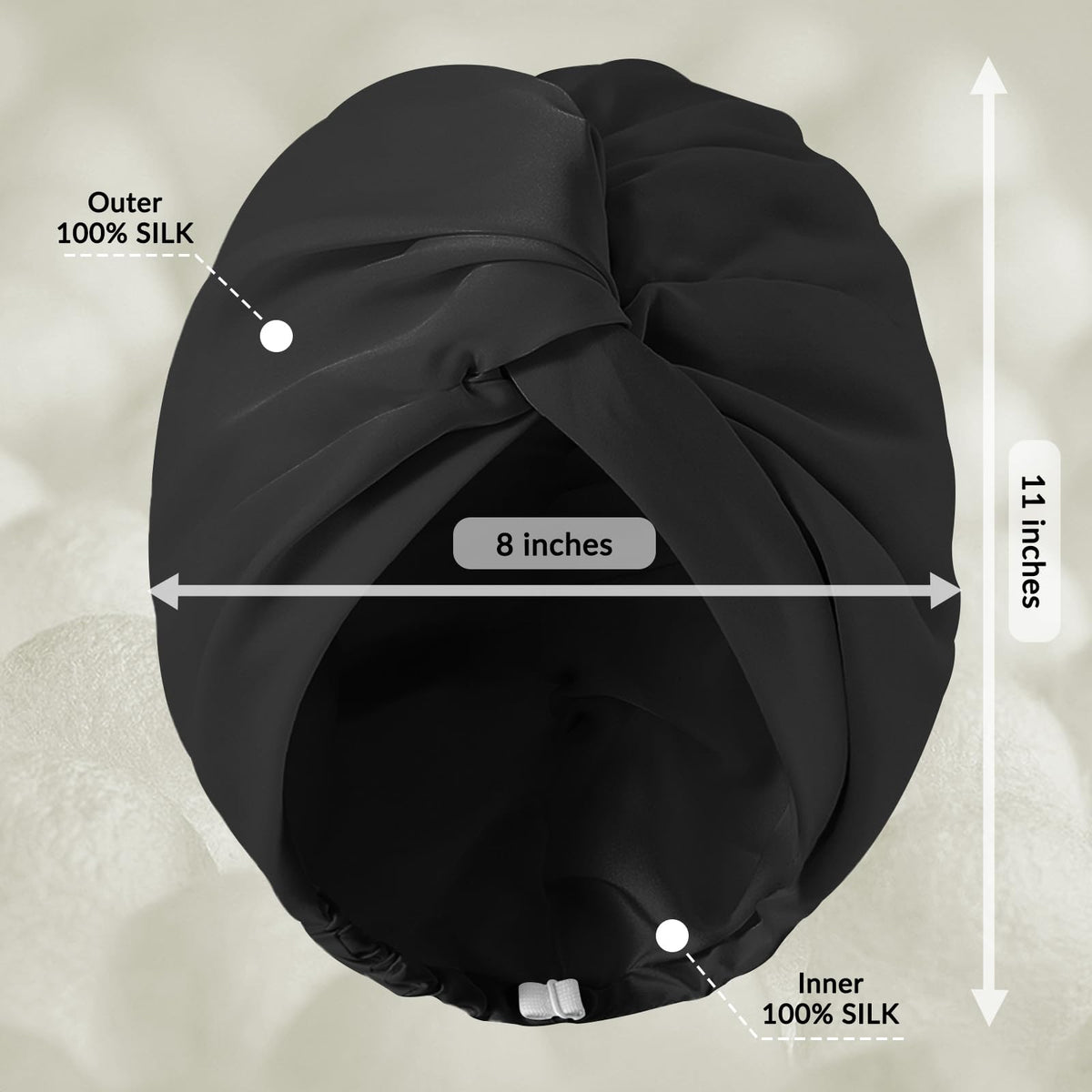 NatureKess versatile bonnet suits all hair types for restful nights.