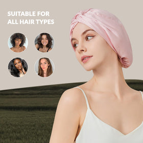NatureKess care instructions card for silk bonnet maintenance.