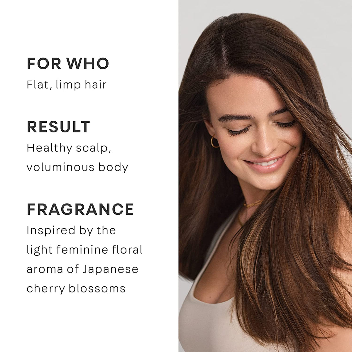 NatureLab.TOKYO cherry blossom scent bottle evokes airy floral notes.