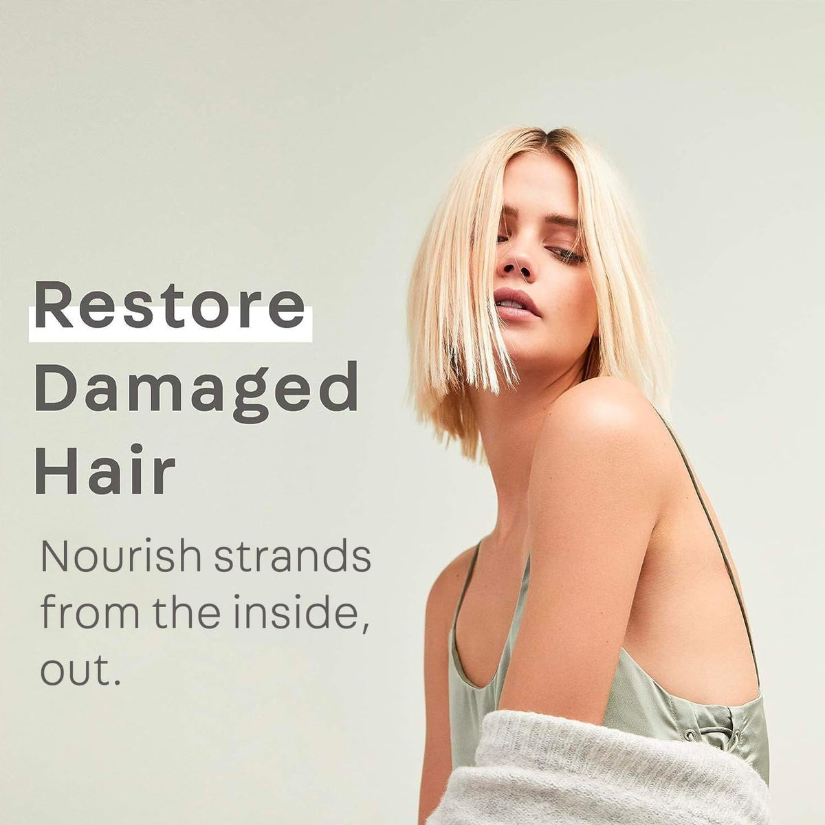 Hair after use shows shine and smoothness with NatureLab.TOKYO shampoo.