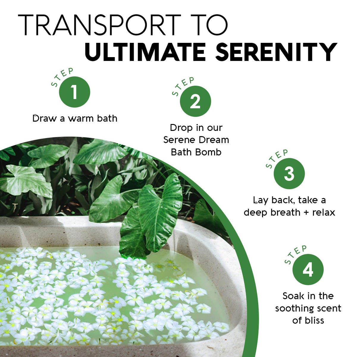 Coconut oil enriched Nature's Beauty bath bomb releasing hydration during a bath
