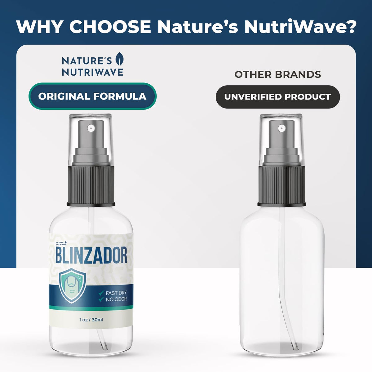 Feet and nails after applying Blinzador for refreshed daily care.