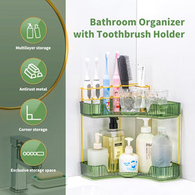 Nature's Source dimensions 10x10x12 green organizer accommodates tall cosmetics