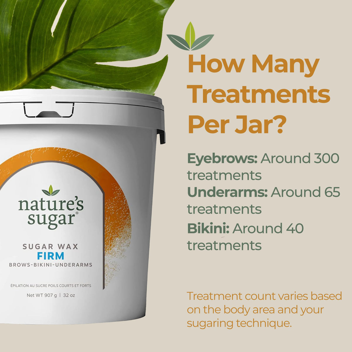 Nature's Sugar easy-warming wax for quick, smooth sessions