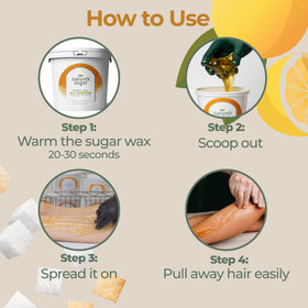Nature's Sugar silky, pliable paste enhances control during waxing