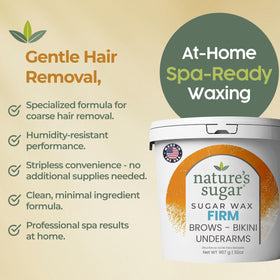 Nature's Sugar wax paste brazilian-area for precise hair removal