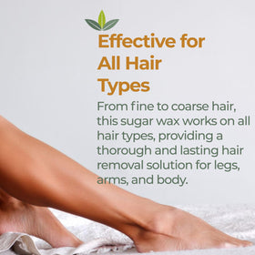 Nature's Sugar wax paste chest waxing for sensitive skin care