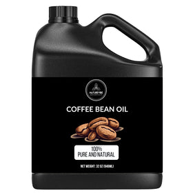 Naturevibe Botanicals Coffee Bean Oil 32oz bottle shown for skin and hair care