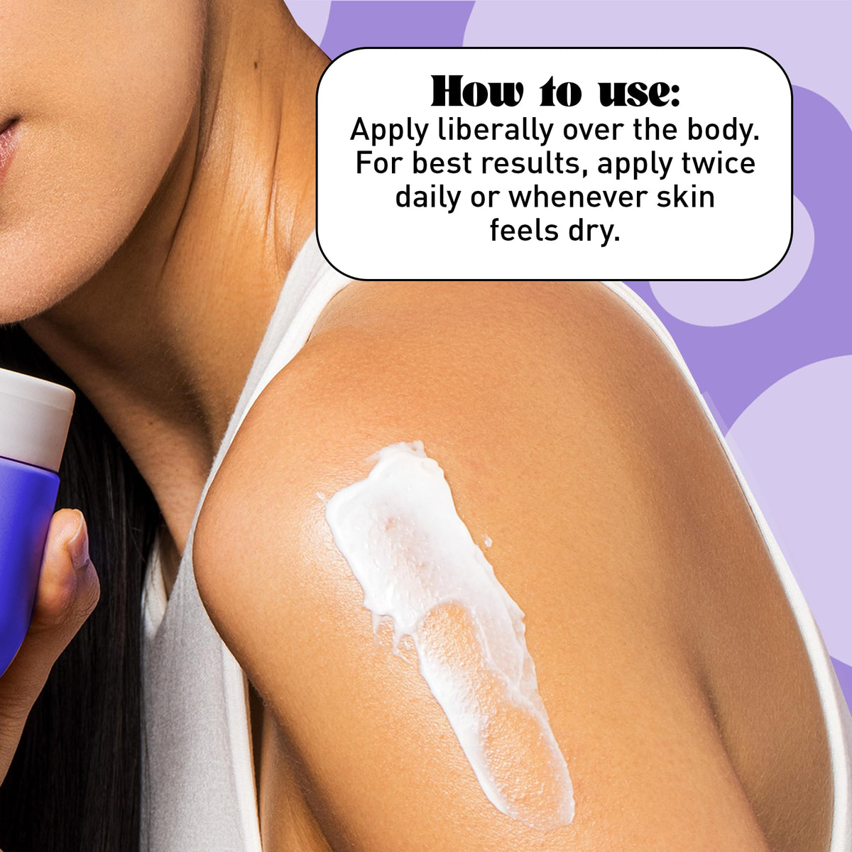 Blissy texture is rich and cloud-like for easy spreading.