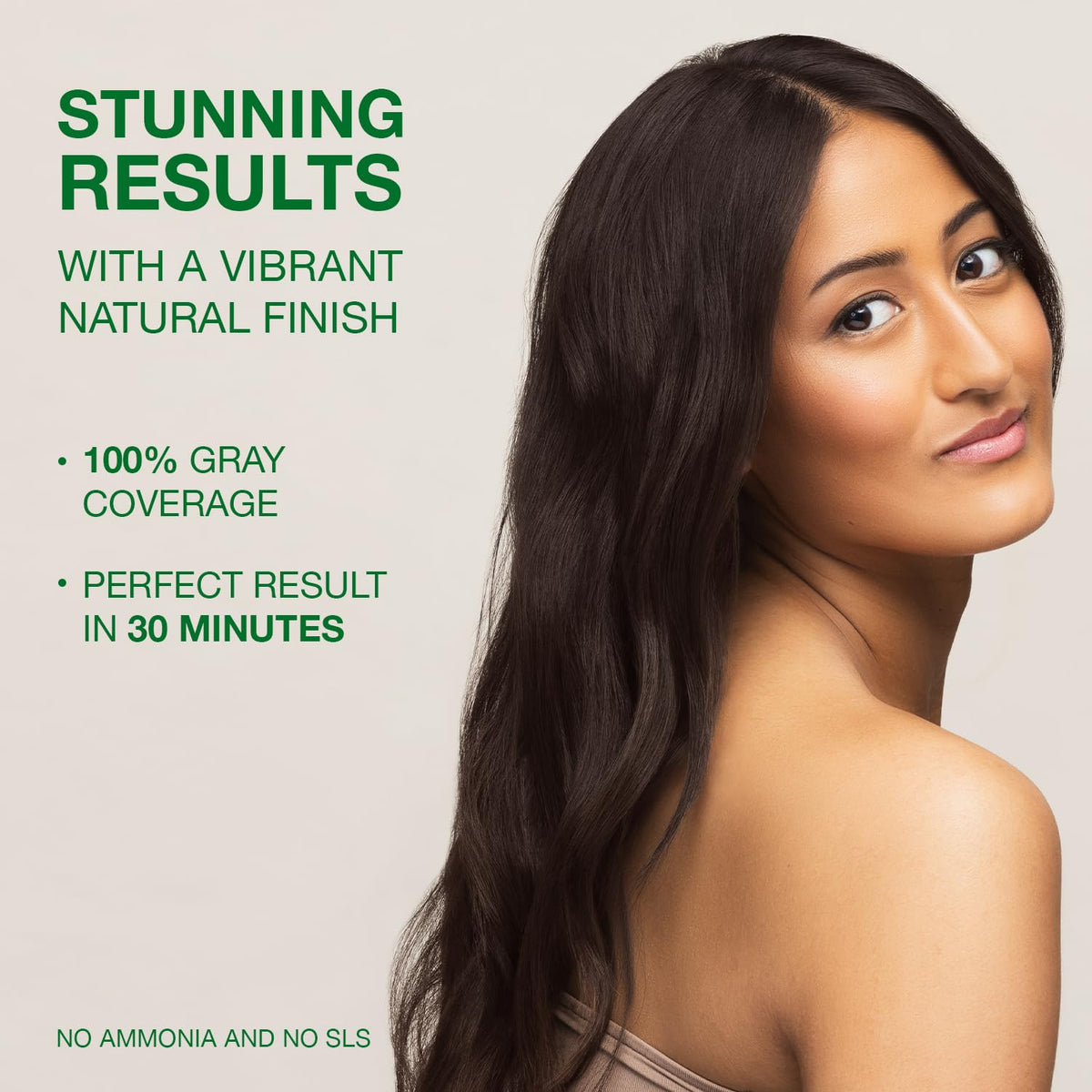 Naturigin after-color treatment to lock in shade and smooth hair.