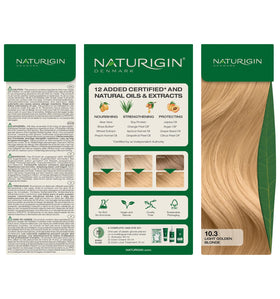 Naturigin all-hair-types-application image showing versatile shade for any hair.