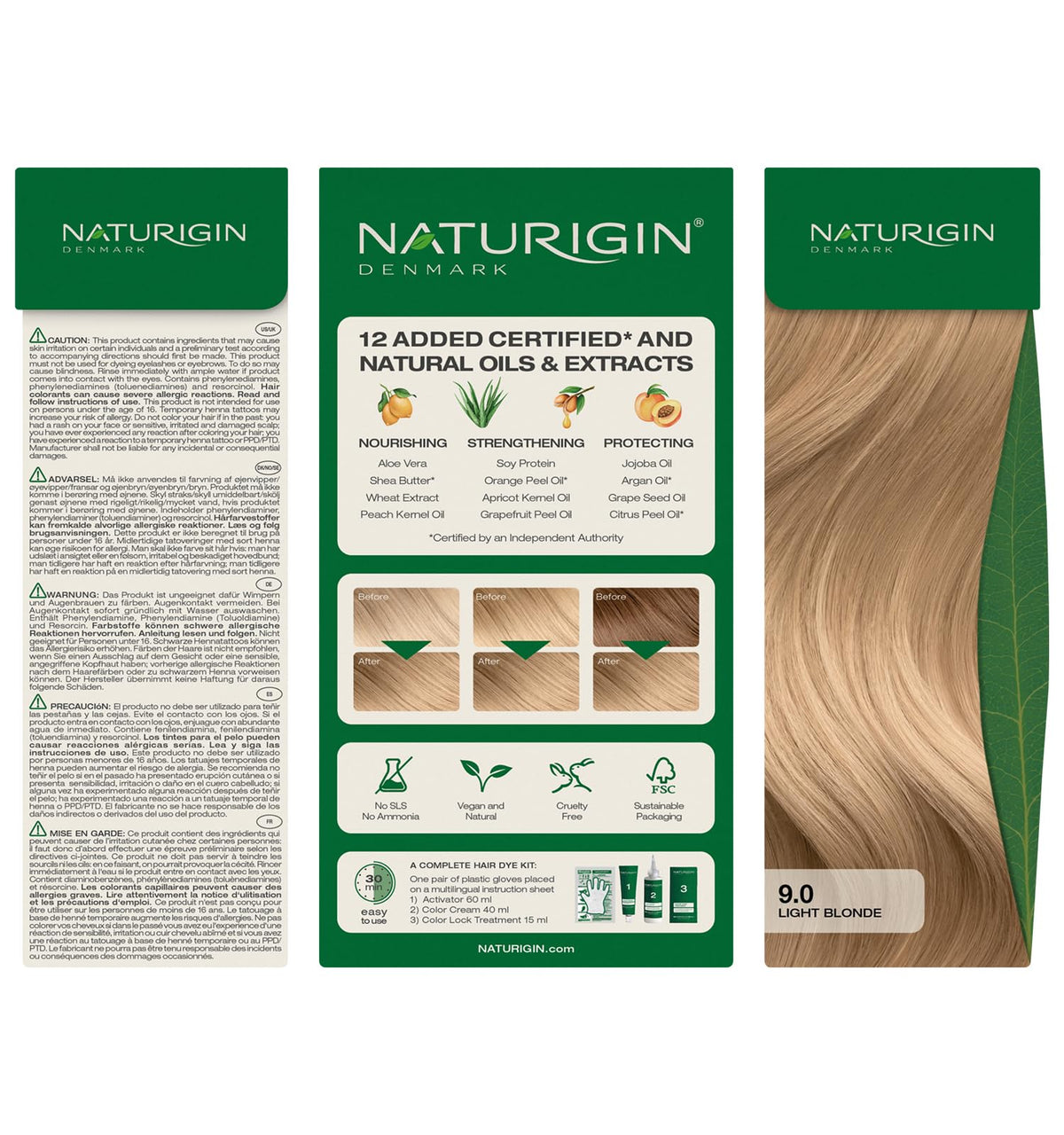 Naturigin all hair types shown with diverse model