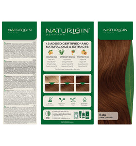 Naturigin 100% gray coverage claim visual highlighting reliability.