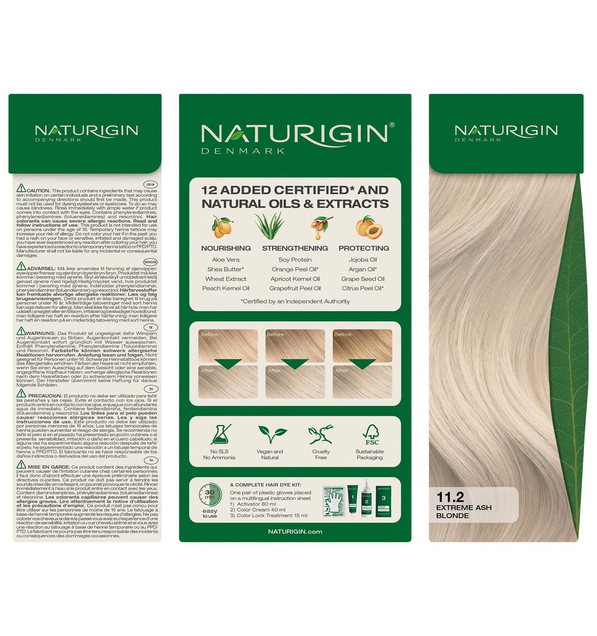 Naturigin long-lasting color for ash blonde shade