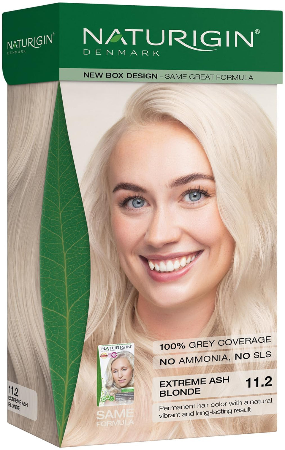 Naturigin permanent hair color 11-2 cream for vibrant ash blonde and gray coverage