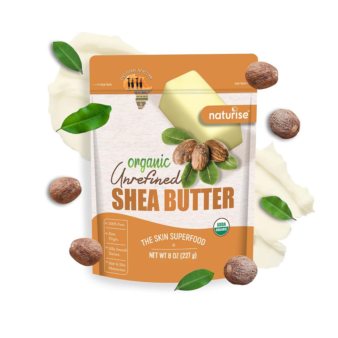 Naturise Shea Butter DIY skincare blend illustrates versatile home use.