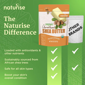 Naturise Shea Butter face moisturizer use shows gentle hydration and radiant skin.