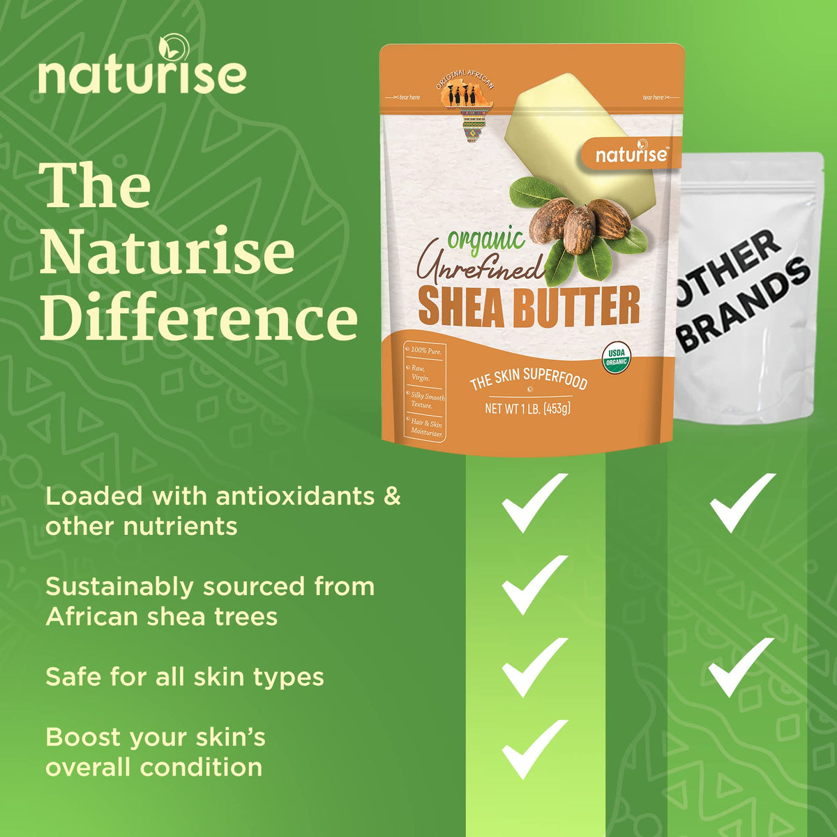Naturise shea butter face moisturizer use for smoother skin.