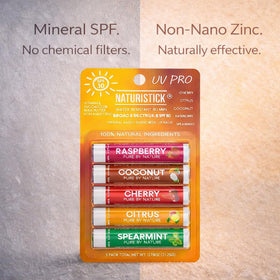 Naturistick UV Pro lip balm application texture shows smooth finish