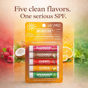 Naturistick UV Pro lip balm citrus flavor for daytime wear