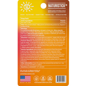 Naturistick UV Pro lip balm coconut flavor for outdoor sun defense