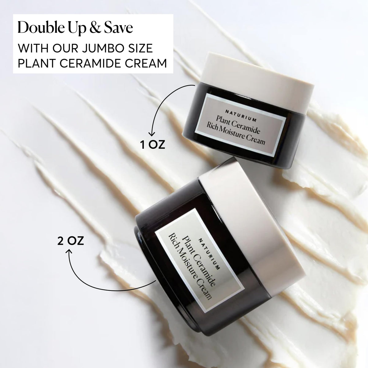 Applying Naturium ceramide rich moisture cream to skin for absorption