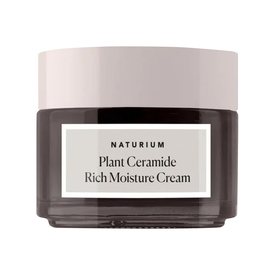 Naturium Plant Ceramide Rich Moisture Cream jar shows rich hydration for daily use